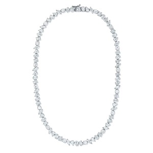 Collar de lujo con corte mixto en oro blanco de 18 quilates - Regalo - Product Image 1