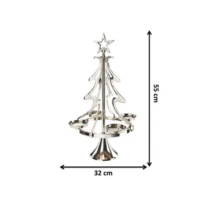 เชิงเทียนสเตนเลสสตีลงานทำมือแบบพรีเมี่ยมสำหรับกิจกรรมทางศาสนาและของตกแต่งคริสต์มาส Zahid - Product Image 2