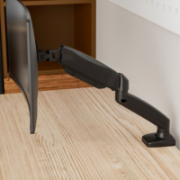 Soporte de Escritorio para Monitor Individual AUKI con Resorte de Gas, Movimiento Completo, Soporte VESA para Monitor, Soporte para Pantalla de Computadora, Certificado BIFMA RoHS
