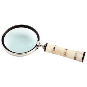 Loupe artisanale en corne de buffle avec bordure argentée, prix bas, loupe de poche personnalisée pour l'inspection et la lecture - Product Image 4
