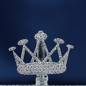 <b>King</b> <b>Crown</b> Pendant 925 Silver Rhodium Plated Moissanite Theme Luxury Pendant Custom Letter Name Pendant Hip Hop Jewelry For Men' - Product Image 4