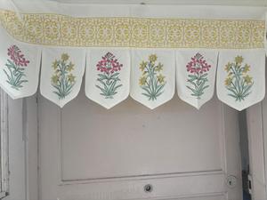 Guirnalda Decorativa Personalizada con Estampado de Hojas, de Algodón Ecológico Lavable, Estilo Art Deco para Ventanas, Puertas y Sala de Estar - Product Image 3