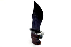 Nouveauté 2026 PRESTIGE BLADES Couteau de chasse et de camping artisanal en acier Damas à pointe tombante, avec étui en cuir personnalisable - Product Image 6