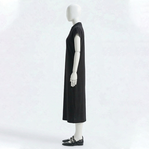 Conjunto de Bata de Dormir de Terciopelo para Mujer, Diseño Sólido con Letras, 100% Algodón Transpirable, Ecológico, Cintura Elástica, Manga Larga - Product Image 5