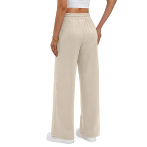 Pantalones Deportivos para Mujer, Corte Holgado, Ligeros, Transpirables, Pierna Ancha, Corte Recto, con Bolsillos Laterales - Product Image 3