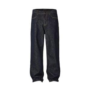 MEESAM LEATHER HOSIERY Jeans de Mezclilla Unisex 100% Algodón de Secado Rápido, Cintura Alta, Corte Recto, Estilo Vintage, para Invierno - Product Image 1