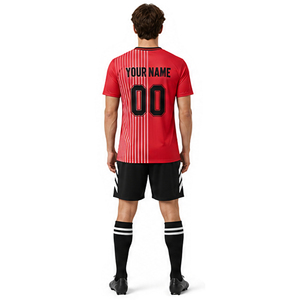 เสื้อเจอร์ซีย์ฟุตบอลสำหรับผู้ชายนักเรียนเด็กเสื้อฟุตบอลออกแบบลายโลโก้ได้ตามต้องการ - Product Image 4