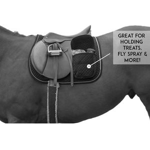 Almohadillas de Montar a Caballo de Primera Calidad, Ecológicas, Personalizadas, de Polialgodón, Color Gris, con Bolsillos, Forro de Malla, Antideslizantes, de Espuma - Product Image 3