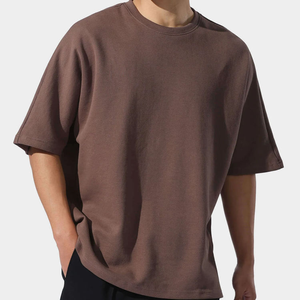 Camiseta de Manga Corta para Hombre, Cuello Redondo, Algodón, Talla Grande, Color Negro Sólido, Estilo Casual, Tejido Jersey, Corte Regular - Product Image 4