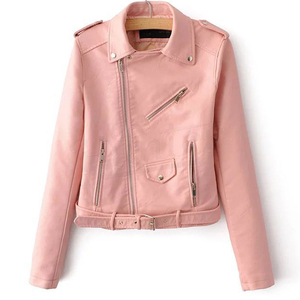 New Breathable Latest Design Fashionable High Quality <b>Women</b> Leather <b>Jacket</b> Luxury Short Sign Industry Blouson <b>Spring</b> Quick Dry - Product Image 3