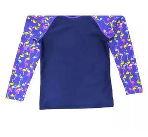 Children's Boys Rash Guard Compression Long Sleeve Anti-UV Quick Dry <b>Swim</b> <b>Shirt</b> with Rayon of Bamboo Fabric - Product Image 2