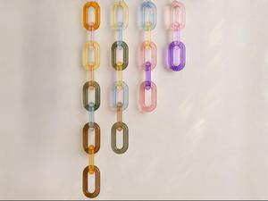Custom Artistic Epoxy Resin Chain Links Multi-Purpose <b>Wall</b> <b>Hanging</b> <b>Decor</b> for DIY Projects Personalized Angel Room Divider - Product Image 1