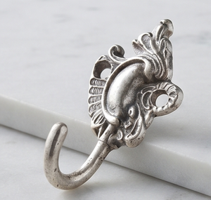 Heritage Style Metal Wall <b>Hook</b> With Antique Design For Clothing Storage Drill Installation Single <b>Hook</b> Decorative Accent - Product Image 2