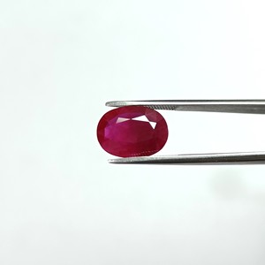 พลอยทับทิมธรรมชาติพม่ารูปไข่ 3.48 กะรัต RBHO-2 - Product Image 1