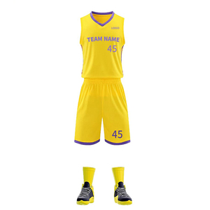 Uniforme de baloncesto personalizado de alta calidad para hombre, ropa de entrenamiento transpirable, camiseta de baloncesto en blanco con bordado de talla grande - Product Image 1