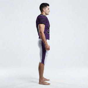Uniforme de football américain de haute qualité à prix raisonnable, couleur personnalisée, logo, football national, manches longues, respirant, 100% coton - Product Image 3