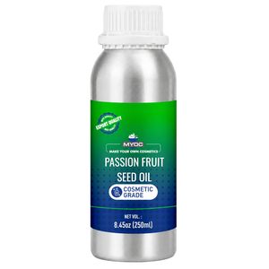 Huile de graines de fruit de la passion MYOC, qualité cosmétique, 100% pure, pressée à froid, huile essentielle hydratante pour les soins de la peau, OEM COA - Product Image 1
