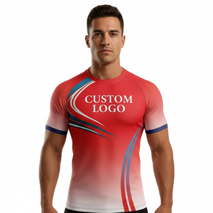 Jiu Jitsu Rashguard Fitness Quick Dry Custom logo <b>Black</b> Cool for Women Short Sleeve <b>Compression</b> <b>Shirt</b> Rashguard Bjj - Product Image 5