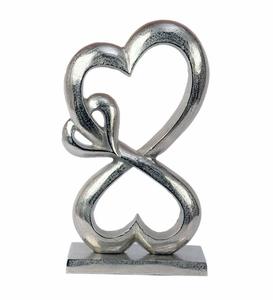 Luxury Organic Ring Design Tabletop Home Decor Accent With Aged Brass Base Black Aluminum Sculpture Tabletop Home Decor Accent - Product Image 6