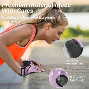 <b>Weight</b> Lifting Gym Gloves for Exercise Workout <b>Weight</b> Lifting Cycling And Half Finger Wholesale Protection Gym Gloves Training - Product Image 2