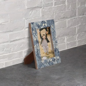 DYNAMIC HANDICRAFT IMPEX <b>Epoxy</b> Resin Photo Frame 5x7 Inch Multicolor Mosaic Design Eco-Friendly Durable Decorative <b>Table</b> Frame - Product Image 2