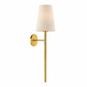 Modern Indoor Wall <b>Light</b> Metal Gold Finish Fabric Shade LED Wall Lamp For Bedroom Hotel Restaurant Bar Decorative <b>Sconce</b> - Product Image 2