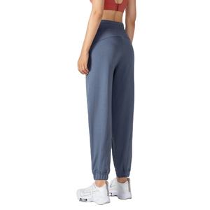 Pantalones de chándal de algodón puro de cintura alta para mujer, pantalones holgados informales para Fitness de talla grande invierno 2026 - Product Image 2