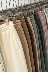 Unisex 100% Cotton Baggy Straight Leg Sweatpants High Quality New Retro Washed Style <b>Men</b> Elastic Waist OEM <b>men's</b> <b>trousers</b> - Product Image 6