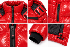 Veste matelassée brillante pour homme, style streetwear, épaisse et rembourrée, pour l'hiver, vente en gros et commandes personnalisées - Product Image 6