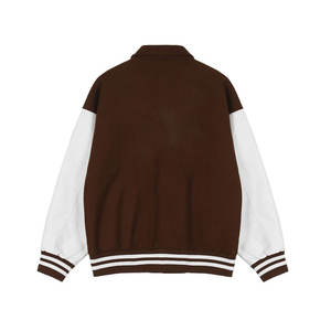 Chaqueta de Invierno de Manga Larga con Diseño Moderno y de Alta Calidad para Hombre, Chaqueta Letterman con Diseño Personalizado, Cuello Alto de Lona y Logotipo Frontal - Product Image 2