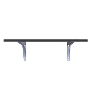 Tavolo da Pranzo Pieghevole a Parete in Legno Nero RT, Design Semplice, Scrivania per Computer Portatile e Richiudibile per Studio - Product Image 3