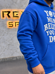 Sweat-shirt à capuche unisexe surdimensionné personnalisé en molleton épais avec broderie graphique, respirant, style streetwear, OEM - Product Image 3