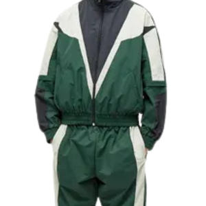 Mens Colorblock Windbreaker Tracksuit Lightweight <b>Zip</b> <b>Up</b> <b>Jacket</b> And Elastic Jogger Pants Set Custom OEM Sportswear Streetwear - Product Image 5