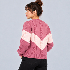 Pull pour femme de qualité supérieure avec tissu tricoté doux et premium, chaud, confortable, respirant, design élégant, pull décontracté - Product Image 5