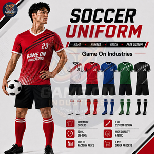Tenue de sport respirante, imprimée par sublimation, confortable, de bonne qualité, au meilleur prix, créez votre propre uniforme de football, nouvelle arrivée - Product Image 3
