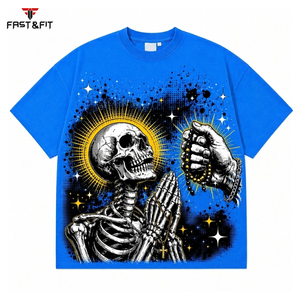 Camisetas de hombre de gran venta para adultos, estilo urbano, hechas profesionalmente, oversize, con logo personalizado impreso - Product Image 2