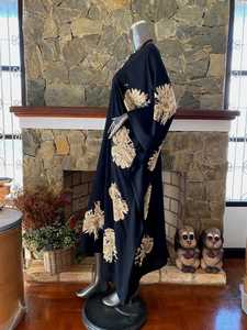 Vestido caftán de rayón Shibori Bleach Tie Dye hecho a mano, talla grande, ropa informal para mujer - Product Image 3