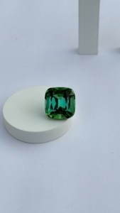 Turmalina natural afgana azul verdosa, corte cojín, sin tratamiento térmico, piedra suelta para joyería fina. - Product Image 2