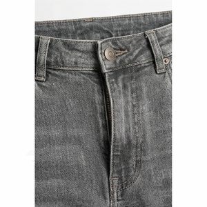 Jeans de Mezclilla Elástica para Hombre, Modernos, Cómodos, Estilo Urbano, Color Azul Sólido, Secado Rápido, Algodón, Primavera-Otoño - Product Image 5