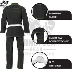 New Oem Manufacturer Martial Art Wear 100 % Cotton Jiu Jitsu Uniform In Wholesale Price Light Weight Jiu Jitsu Uniform - Product Image 6