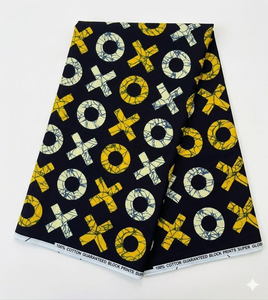 Custom African Wax Print Cotton Fabric Ankara Kitenge for Logo Design Garment Manufacturing Bulk OEM ODM Service Provider - Product Image 1