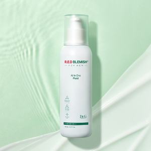 ผลิตภัณฑ์ดูแลผิวหน้าแบบออลอินวันสำหรับผู้ชาย สีแดง 150 มล. + 75 มล. ไฮยาลูรอนิค แอซิด ลิควิด ขวดเดียว - Product Image 1