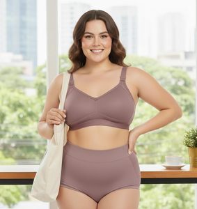 Sujetador sin costuras, sin relleno, de poliéster y algodón, sin aros, cómodo para el día a día, suave, elástico, transpirable, ropa interior femenina, venta al por mayor, sujetador suave. - Product Image 4