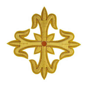 Épingle de sûreté à coudre pour vêtement liturgique d'église imprimé, avec strass et tissu, haute qualité à prix abordable - Product Image 4