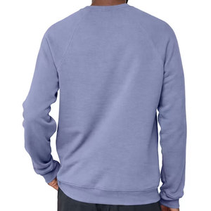 Sweat-shirt à col rond en polaire pour homme, confortable pour l'hiver, en coton mélangé épais et lourd, uni, à manches longues, décontracté - Product Image 5