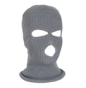 Unisex Three-Hole Knitted Balaclava Full <b>Face</b> <b>Mask</b> <b>Winter</b> Warm Outdoor Sports Tactical Beanie Cap - Product Image 1