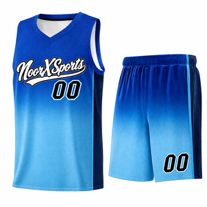 Maillot de basketball personnalisé NoorXSports sans manches, col en V, impression sublimée, 100 % polyester mesh, unisexe adulte, anti-transpiration - Product Image 5