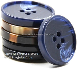 Gran oferta, botón de costura de resina redondo colorido con decoración de encaje, botón de 4 agujeros para abrigo de Rfcrafts - Product Image 6