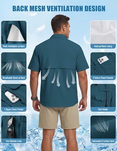 Camisas de Pesca Personalizadas de Manga Larga para Hombre, Camisa de Pesca con Protección Solar UPF 50, Camisas de Pesca de Alto Rendimiento con Sublimación Personalizada - Product Image 2