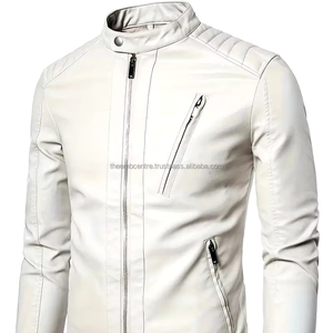 Nouveauté Veste en cuir personnalisée à la mode pour hommes Nouveau style 2024 Vente directe d'usine Veste en cuir pour hommes - Product Image 1